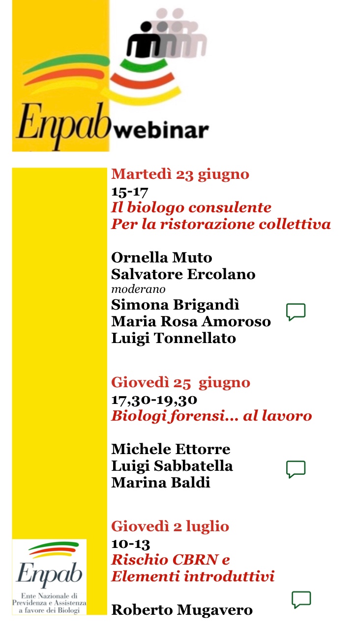 Webinar 23 giugno 2 luglio