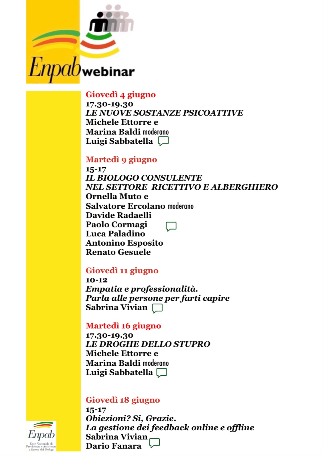 Webinar giugno