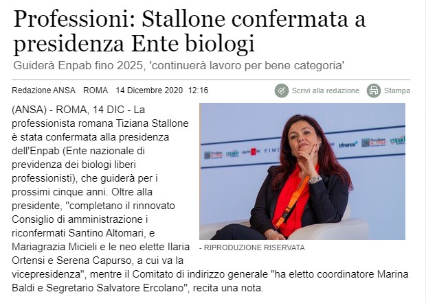 ANSA STALLONE PRESIDENTE BIS