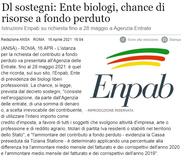 ENPAB DL SOSTEGNI