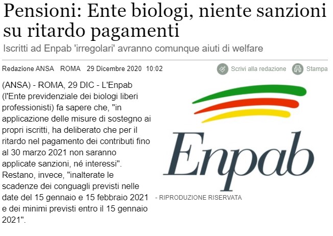 ENPAB SANZIONI