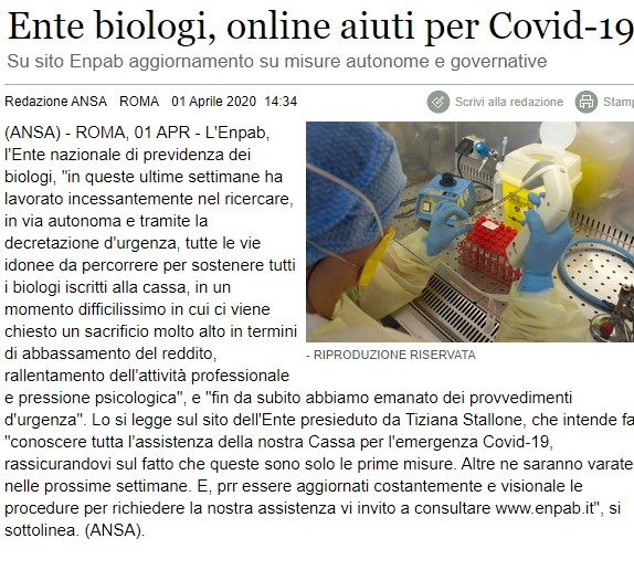 Enpab online aiuti Covid