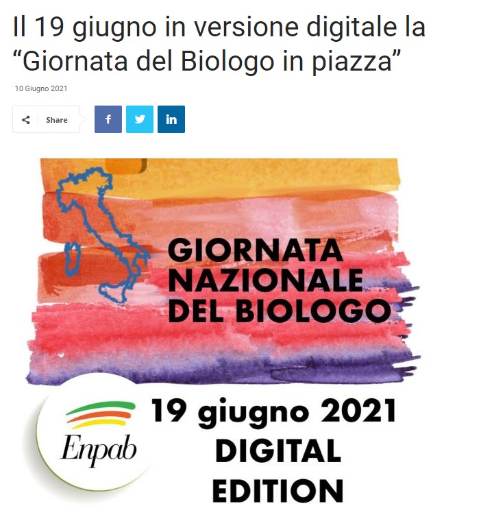 ITALPRESS BIOLOGO IN PIAZZA